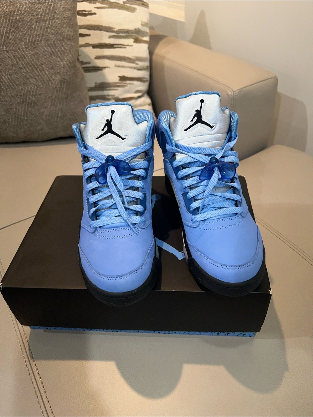 JORDAN 5 RETRO SE 'UNC Carolina blue men size 8